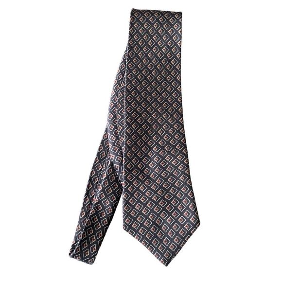 Pre Owned Men’s Bill Blass NEO Tie Neck Tie Necktie 100% Imported Silk USA Made - Picture 2 of 5